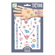 Tatuajes Temporales +50 Stickers Joyas Djeco