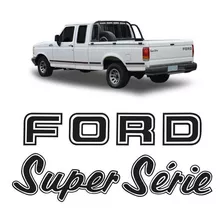 Kit Adesivos F1000 Ford Super Série 94 95 96 97 Preto