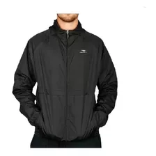 Campera Penalty Rompeviento Negro Gris Hombre