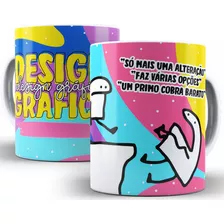 Caneca Profissão Variadas Divertida Flork Bentô Meme 325 Ml