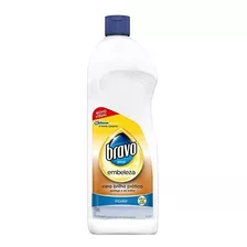 Cera Líquida Incolor Bravo Limpa Piso Protege Dá Brilho750ml