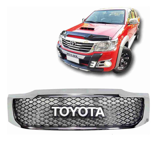 Parrilla Delantera Toyota Hilux 2012-2013-2014-2015 Sin Leds Foto 4