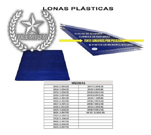 Lona Mega Reforzada Premium 6 X 6 Mts Varios Colores Foto 6