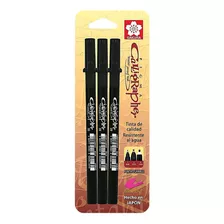 3 Marcadores Rotuladores Sakura Pigma Brush Caligrapher 