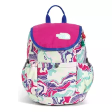 Mochila Infantil C Estampado De Marmol Multicolor-blanco