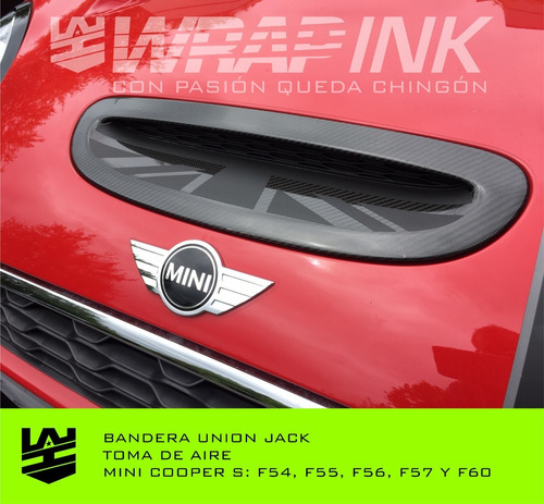 Sticker Toma De Aire Mini Cooper S 2014-2020 Foto 6