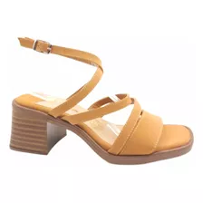 Zapatilla Tacon Bajo Descubierto Dama Mujer Lady Liquid