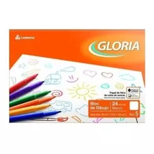 Block De Dibujo Gloria N°5 X 24 Hjs Blanco Liso