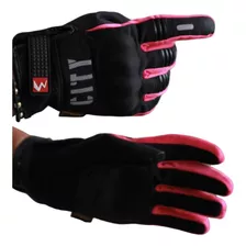 Guantes Moto City Rosados