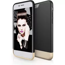 Carcasa Maxboost Slim Case Para iPhone 6 6s Negro Dorado