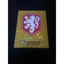 Mundial Qatar 2022. Figurita N°ned 1. Escudo De Holanda. L38