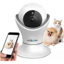 Câmera Pet Segurança Wifi Smart Full Hd 1080p Para Cachorro