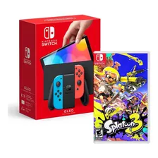 Consola Nintendo Switch Oled Neon + Splatoon 3