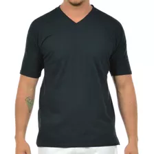 Kit 10 Camiseta Masculina Malha Fria Decote V