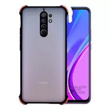 Carcasa Para Xiaomi Redmi 9 Borde Negro Antigolpe Protec Cam