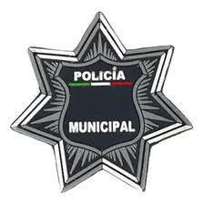 Parche De Pvc Estrella Policia Municipal 