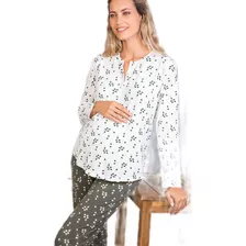 Pijama Embarazo Y Lactancia Maternal Súper Cómodo Alexia