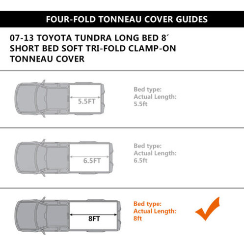 Fit For 07-13 Toyota Tundra 8  Long Bed Lock Four-fold T Ccb Foto 6