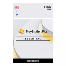 Playstation Plus Essential 1 Meses Usa (codigo Digital)