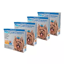 Kit 4 Nexgard Antipulgas Cães 2 A 4kg C/3 Comp.