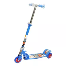 Brinquedo Patinete Criança Azul Menino 3 Rodas Dobravel