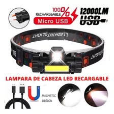 Super Lampara De Cab... Led Recargable Bateria 18650