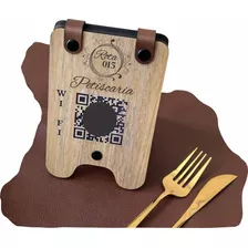 Display De Mesa Qr Code Menu P/ Restaurante Hotel Pizzaria