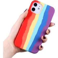 Silicone Case iPhone 12 Arco-iris