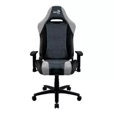 Cadeira De Escritório Aerocool Baron Gamer Ergonômica Steel Blue Com Estofado De Couro Sintético Y Pele Sintética