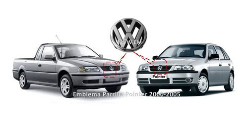 Emblema Parr. Vw Pointer Sedan Y Vagoneta 00-05 Foto 2