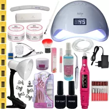 Kit Unha Gel Completo Fibra Kit Unhas Gel