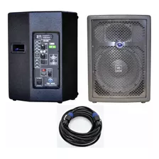 Kit Som Falante 12 Jbl Turbox Leacs Tba1200 Ativa + Passiva 