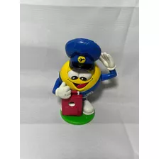 Antigo Boneco Dispenser Mms M&m Comissário De Bordo 14cm