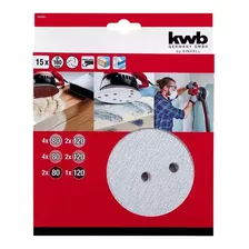 Set 15 Lijas 180mm Kwb 490965 