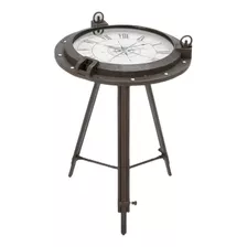 Deco 79 Metal Clock Table 24 Por 19inch