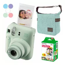 Kit Câmera Instax Mini 12 Instantanea + 20 Fotos + Bolsa Cor Kit Presente Mini 12 Verde
