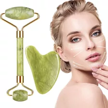 Masajeador Facial Jade Roller + Gua Sha Mar Del Plata