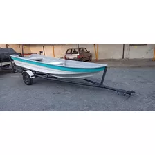 Lancha Modelo Mulita 455 Plus Con Trailer De Hierro