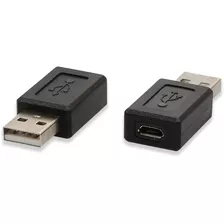 Adaptador Usb 2.0 A Macho A Usb Micro Hembra, Negro