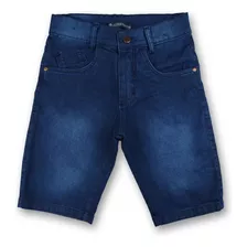 Bermudas Jeans Infantil Masculina Com Regulador Tam 1 Ao 8