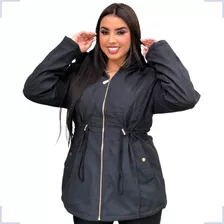 Jaqueta Casaco Sobretudo Parka Feminina Dupla Face Plus Size