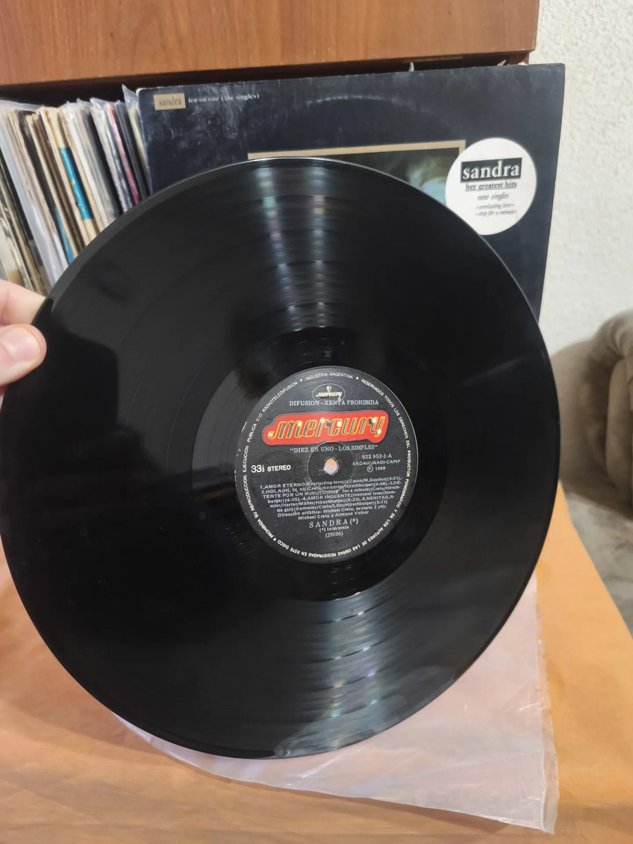 SANDRA - Ten On One (The Singles) = Diez En Uno (Los Simples) - vinilo 1988