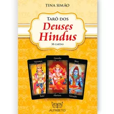 Tina Simão Kit Tarô Dos Deuses Hindus 38 Cartas 