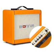 Amplificador De Guitarra Borne F60 Combo 15w Bivolt Cor Laranja 110v/220v