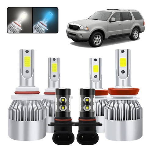 Kit De Focos Led 9005 9006 Para Lincoln Navigator 2003-2006 Lincoln 