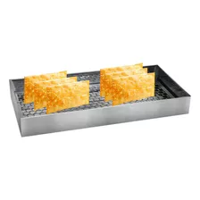 Escorredor De Óleo Pastel Salgados Bandeja 60x30 Aço Inox