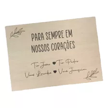 Placa Para Casamento Entrada Dos Noivos Homenagem