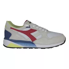 Tenis Diadora N9002 White Red Hombre Moda Sport