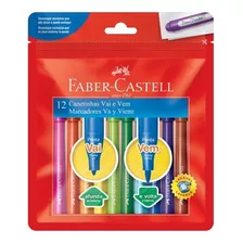 Canetinha Vai E Vem 12 Cores Faber-castell