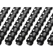 Kit 100 Garras Plásticas Para Encadernação 45 Folhas Cor Preto